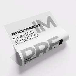 Impresión Blanco Y Negro